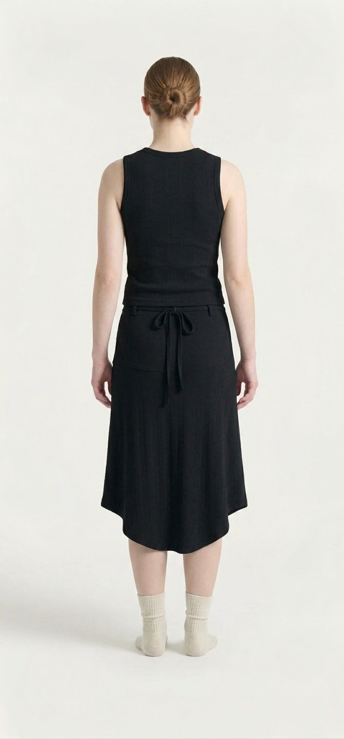 The "Off-Duty" Ribbed Knit 2-Piece Set