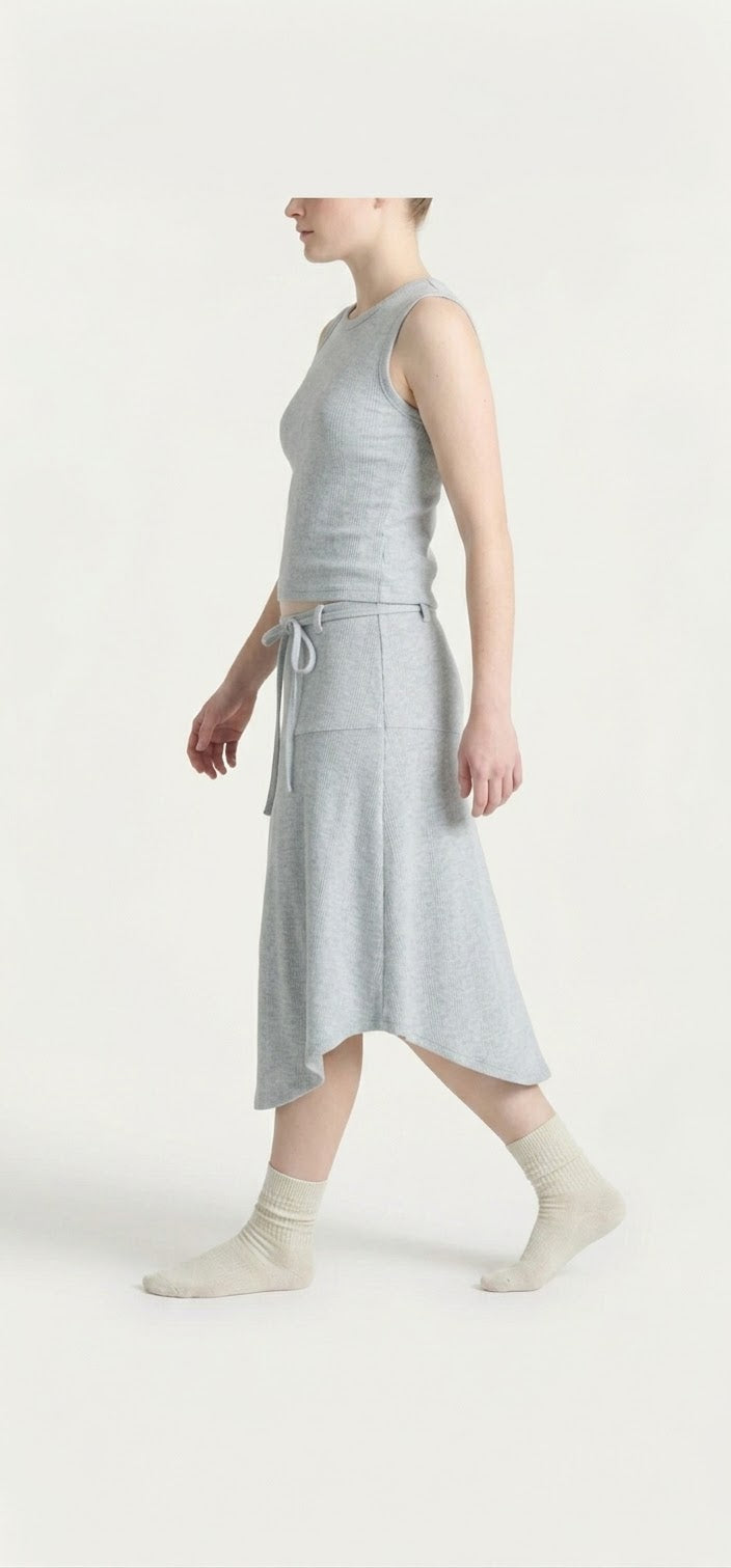 The "Off-Duty" Ribbed Knit 2-Piece Set