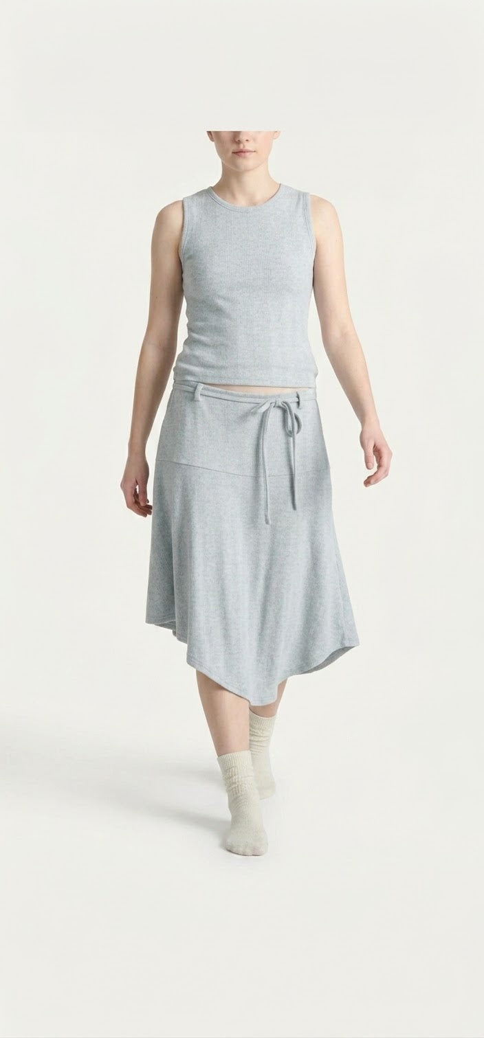The "Off-Duty" Ribbed Knit 2-Piece Set