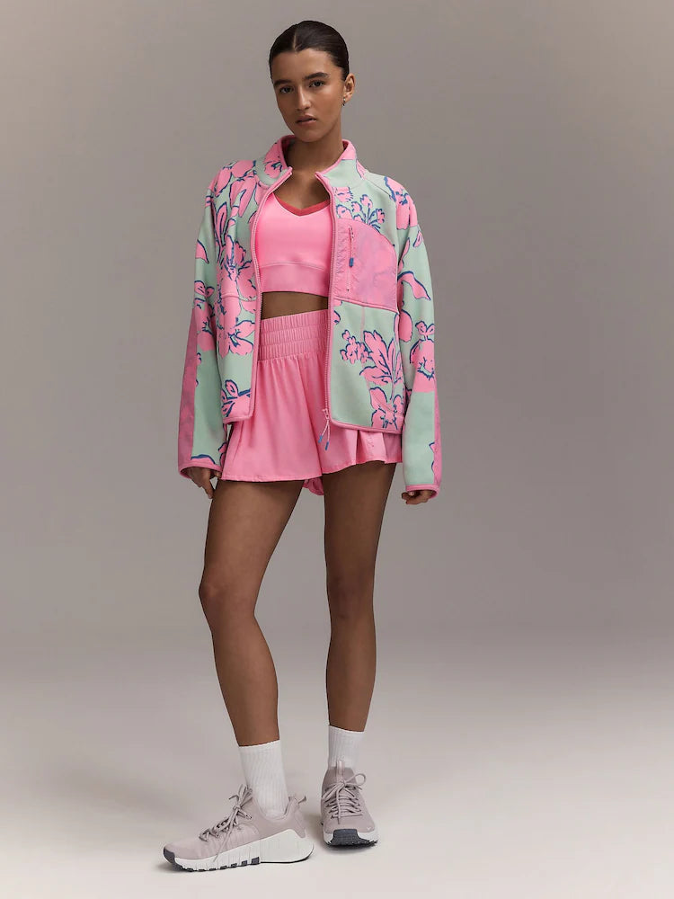 The Floral Fleece Zip-Through Jacket