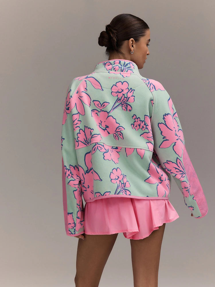 The Floral Fleece Zip-Through Jacket