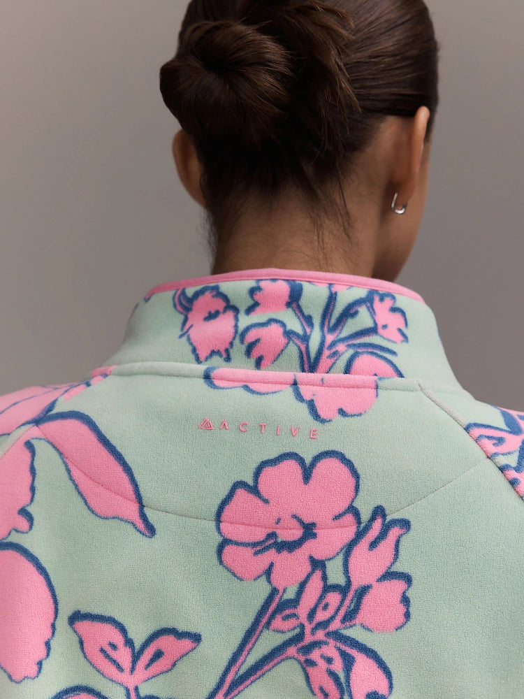 The Floral Fleece Zip-Through Jacket
