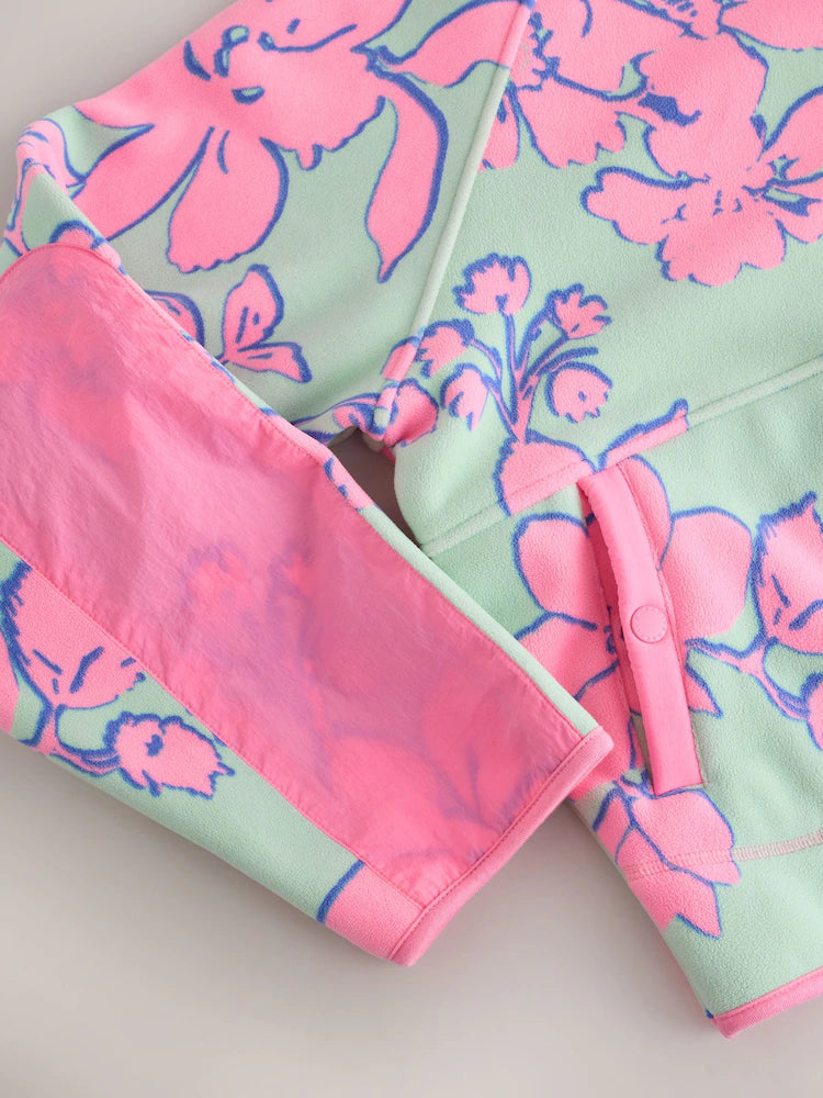 The Floral Fleece Zip-Through Jacket