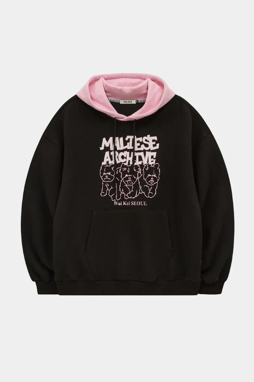 The "Maltese Archive" Two-Tone Oversized Hoodie