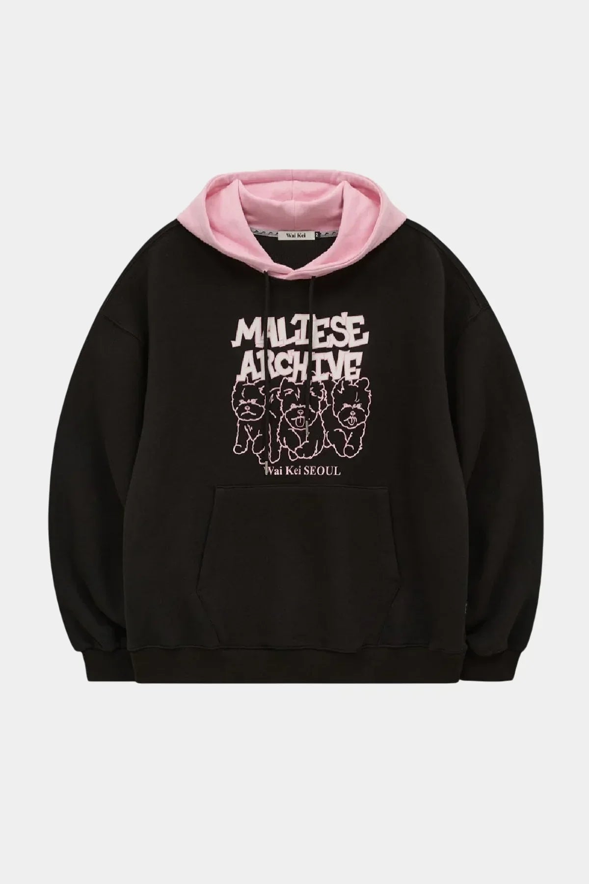 The "Maltese Archive" Two-Tone Oversized Hoodie