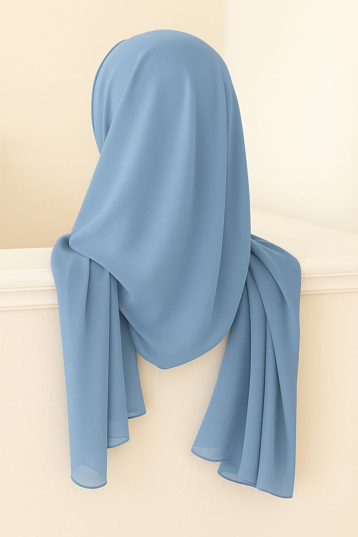 Premium Textured Georgette Chiffon Hijab (Non-Slip Everyday Scarf)