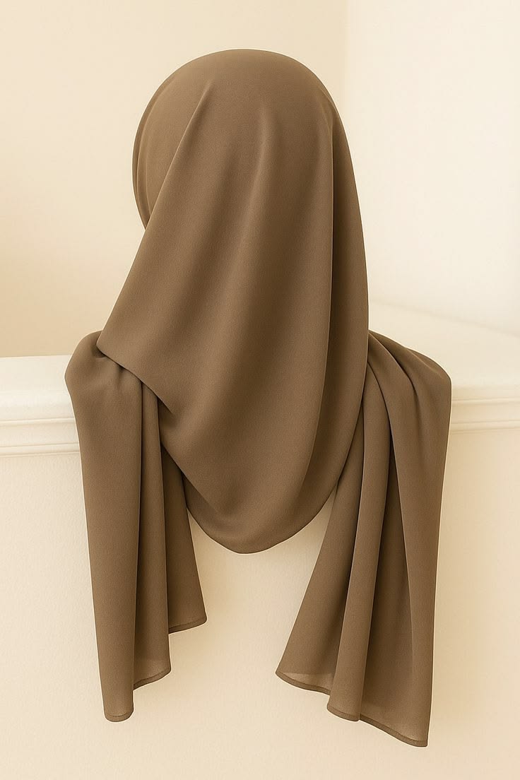 Premium Textured Georgette Chiffon Hijab (Non-Slip Everyday Scarf)