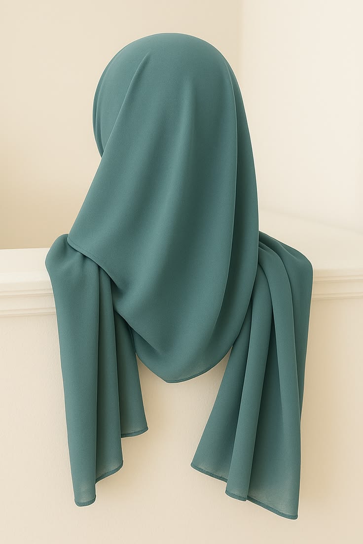 Premium Textured Georgette Chiffon Hijab (Non-Slip Everyday Scarf)