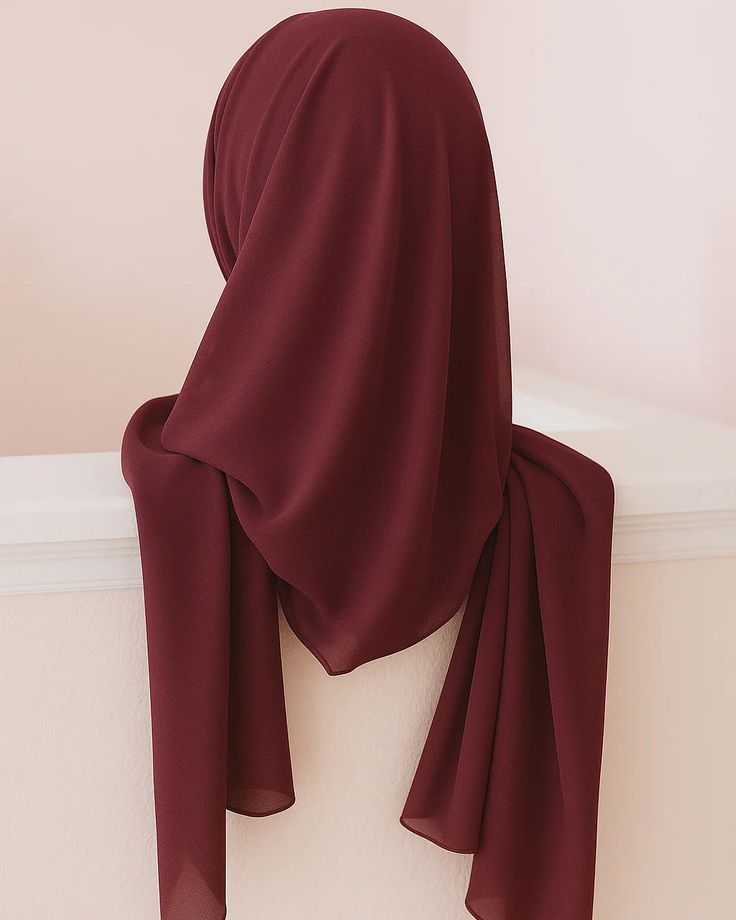 Premium Textured Georgette Chiffon Hijab (Non-Slip Everyday Scarf)